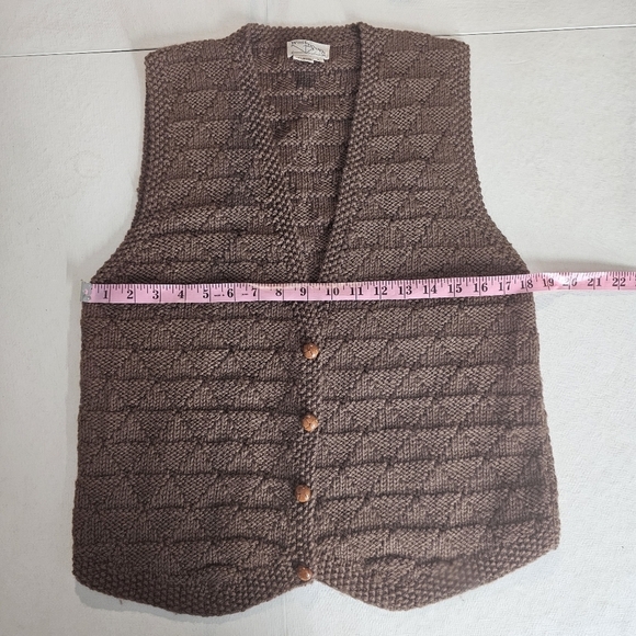West bound, Large, vintage, 100% wool Button Front Vest - Picture 7 of 9